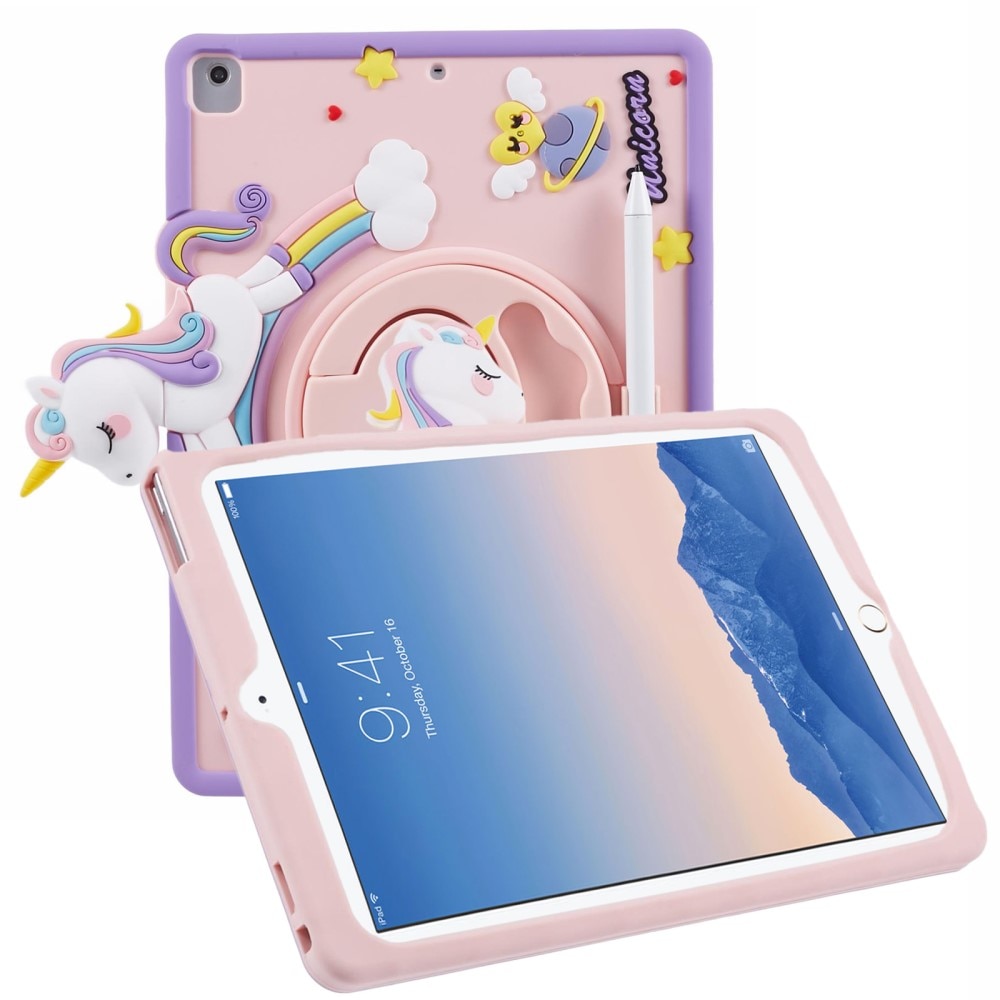 Coque avec béquille Licorne iPad Air 2 9.7 (2014), rose