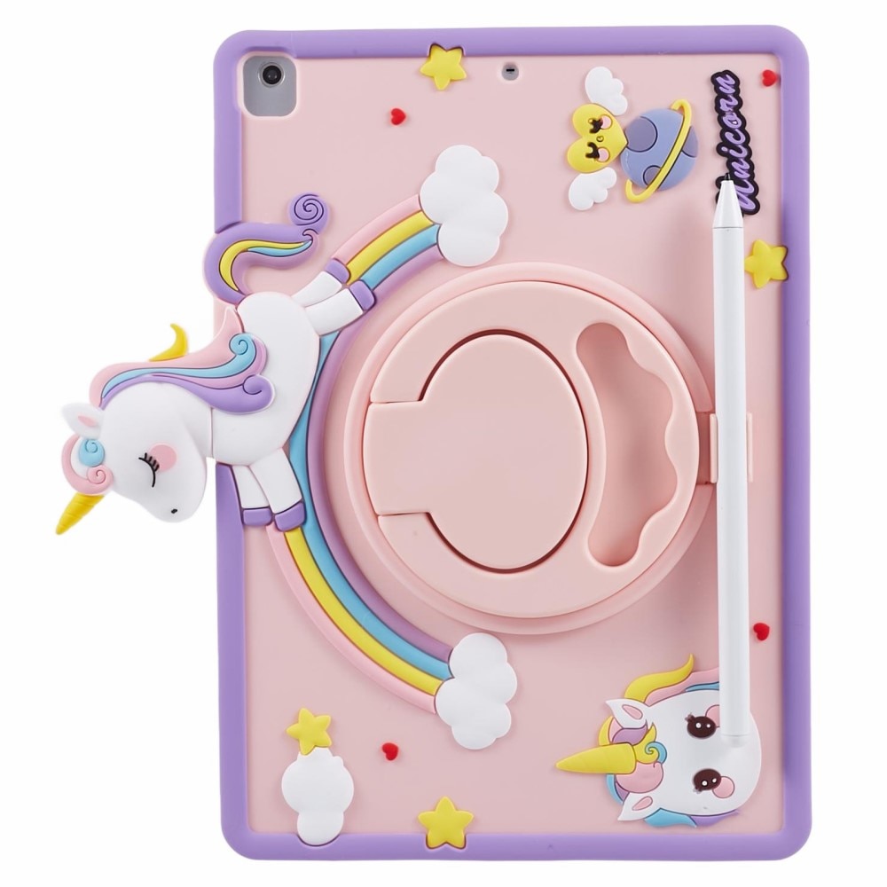 Coque avec béquille Licorne iPad 9.7 6th Gen (2018), rose