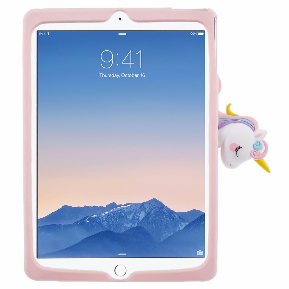 Coque avec béquille Licorne iPad 9.7 5th Gen (2017), rose