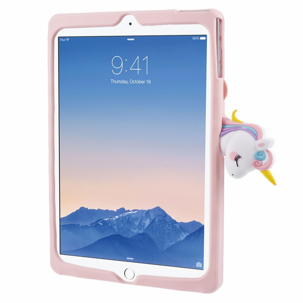 Coque avec béquille Licorne iPad 9.7 6th Gen (2018), rose