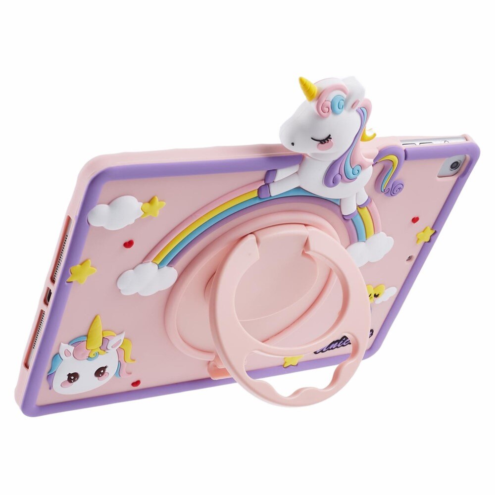 Coque avec béquille Licorne iPad 9.7 6th Gen (2018), rose