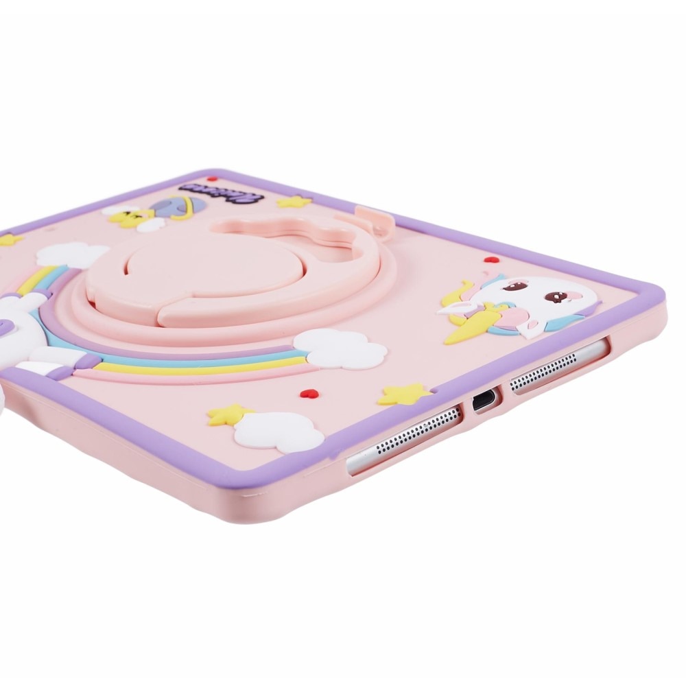 Coque avec béquille Licorne iPad 9.7 6th Gen (2018), rose