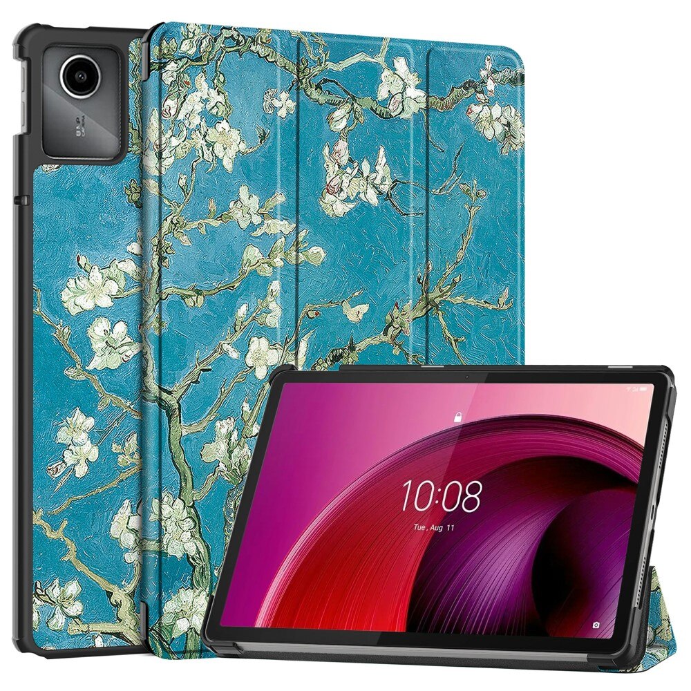 Étui Tri-Fold Lenovo Tab M11, Fleurs de cerisier