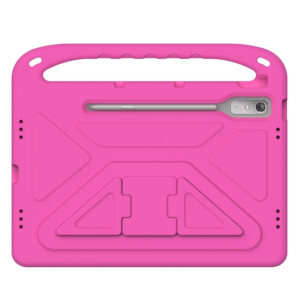 Coque EVA avec poignée pour enfants pour Lenovo Tab P12, rose