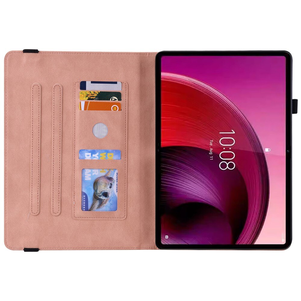 Étui en cuir avec papillons  Lenovo Tab M11 Rose