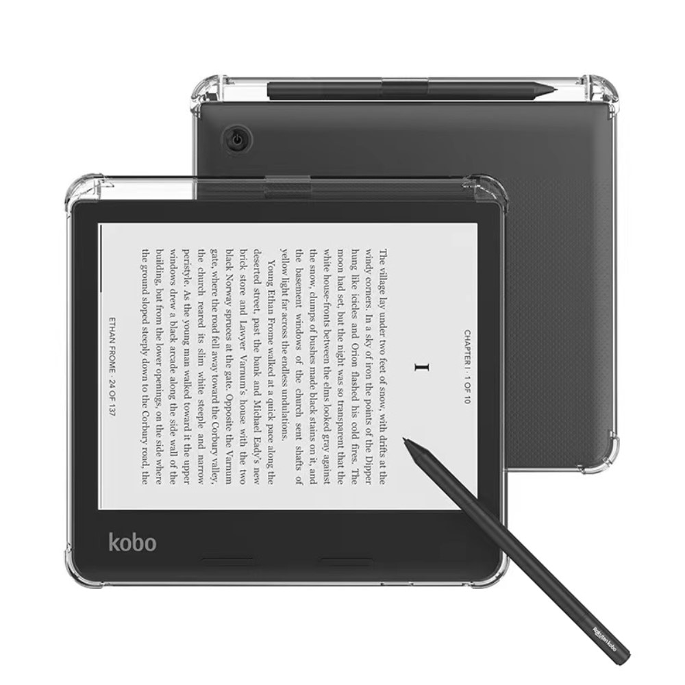 Coque avec porte-stylo Kobo Sage, transparent