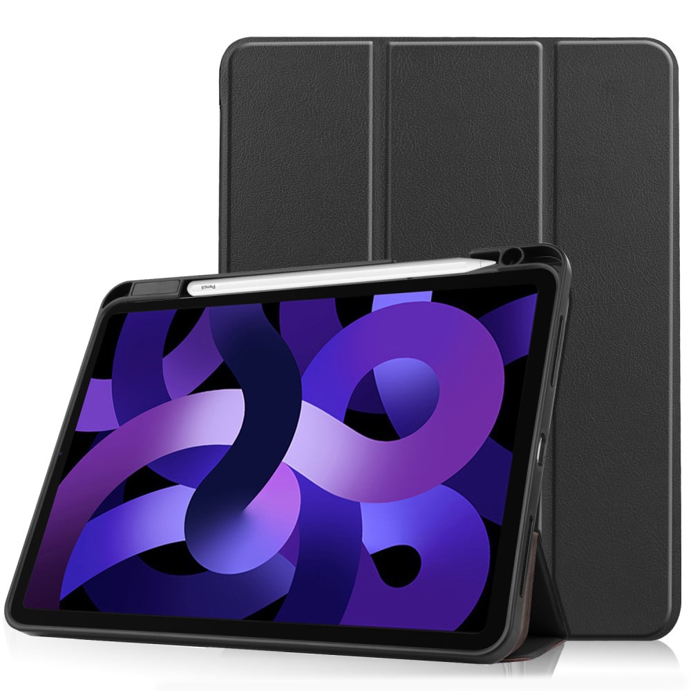 Étui Tri-Fold avec porte-stylo Apple iPad Air 11 7th Gen (2025), noir