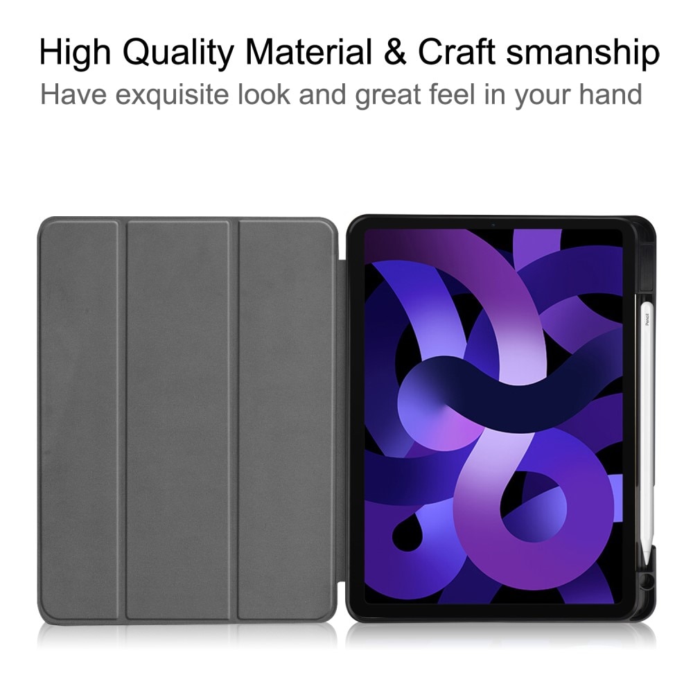 Étui Tri-Fold avec porte-stylo Apple iPad Air 11 7th Gen (2025), noir