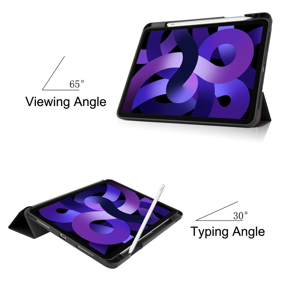 Étui Tri-Fold avec porte-stylo Apple iPad Air 11 7th Gen (2025), noir
