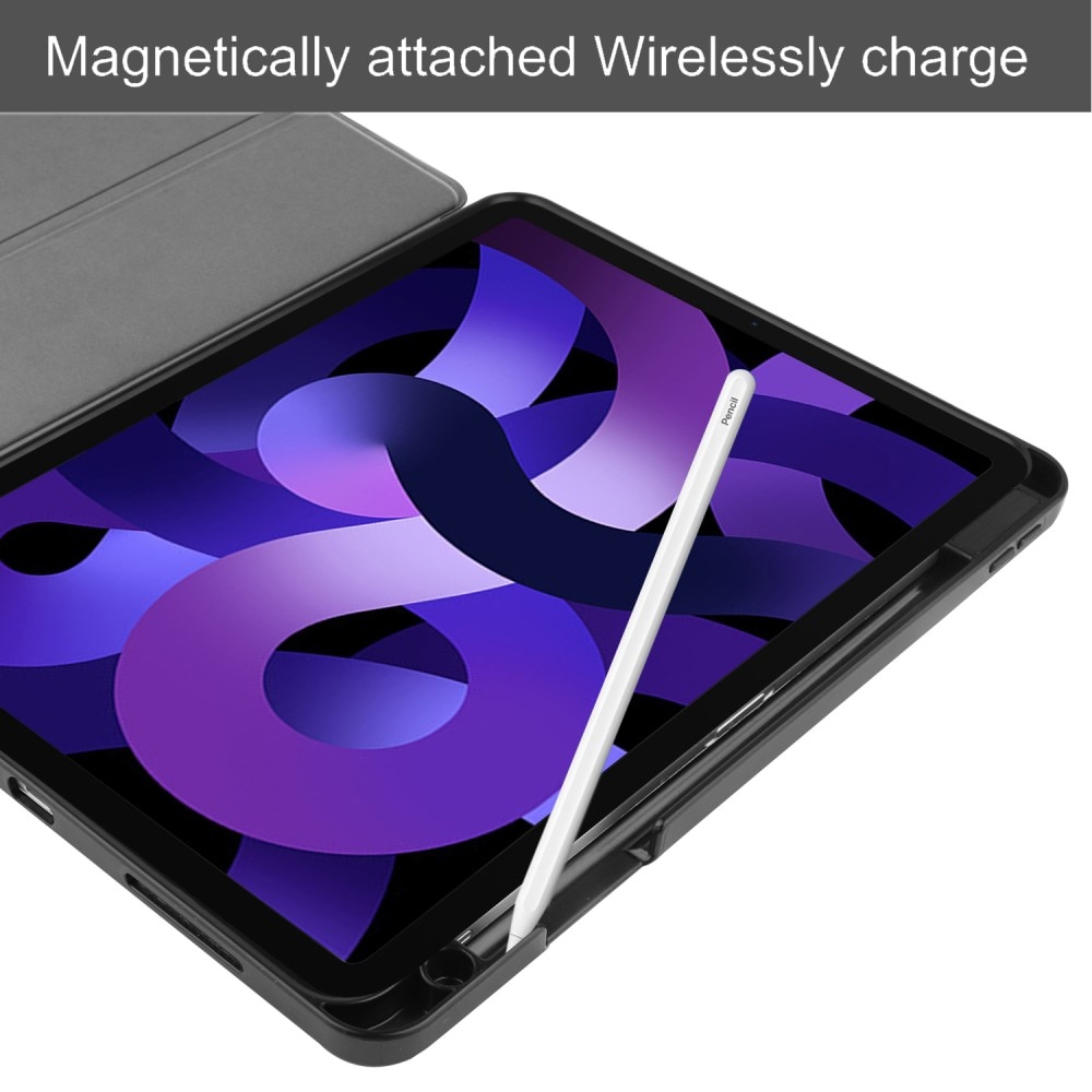 Étui Tri-Fold avec porte-stylo Apple iPad Air 11 7th Gen (2025), noir
