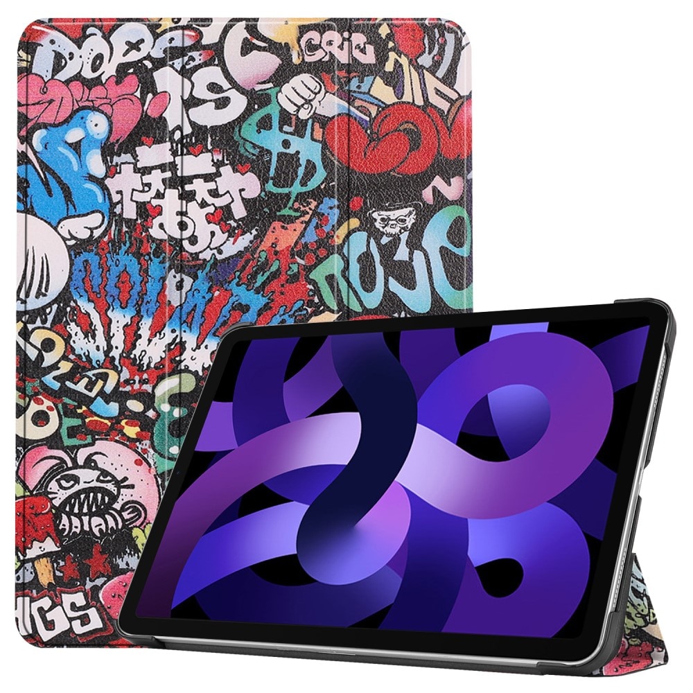 Étui Tri-Fold iPad Air 10.9 6th Gen (2024), Graffiti