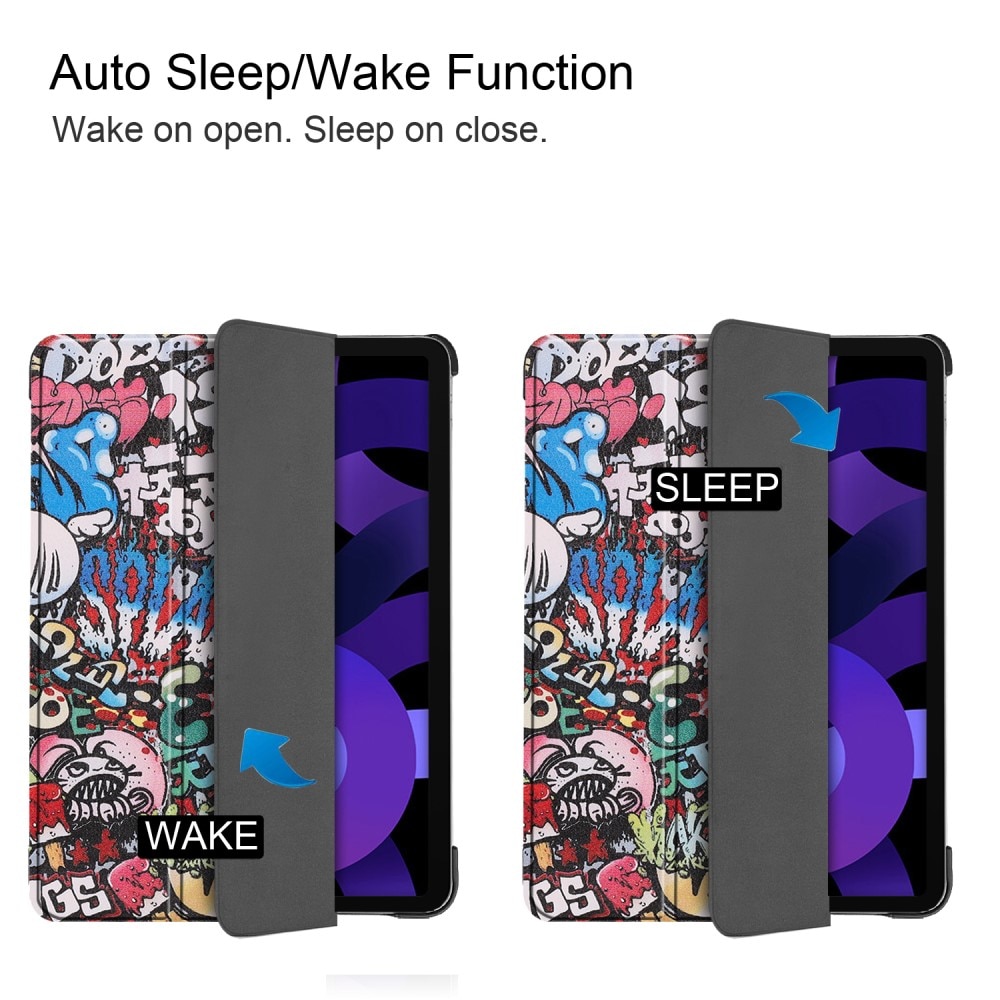 Étui Tri-Fold Apple iPad Air 11 7th Gen (2025), Graffiti
