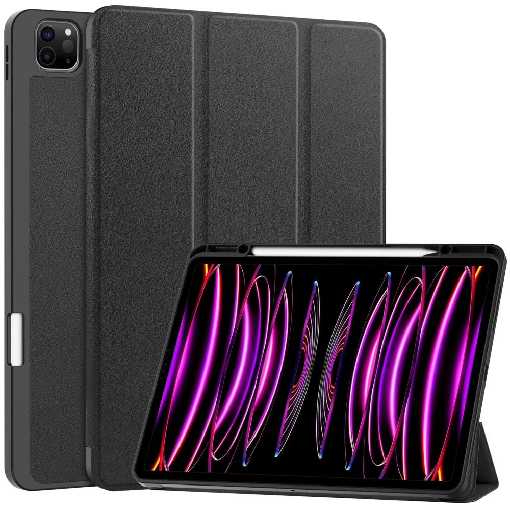 Étui Tri-Fold avec porte-stylo Apple iPad Air 13 2nd Gen (2025), noir
