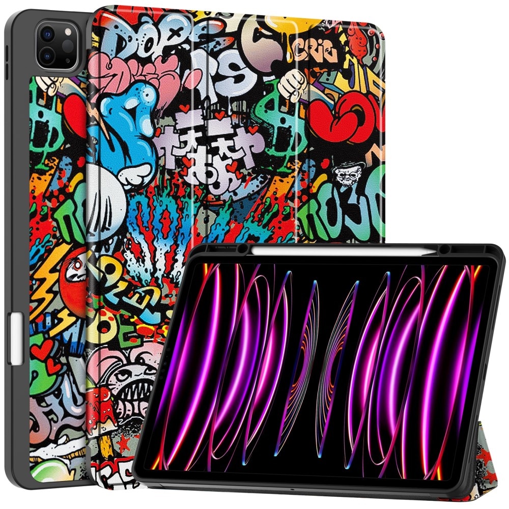 Étui Tri-Fold Apple iPad Air 13 2nd Gen (2025), Graffiti