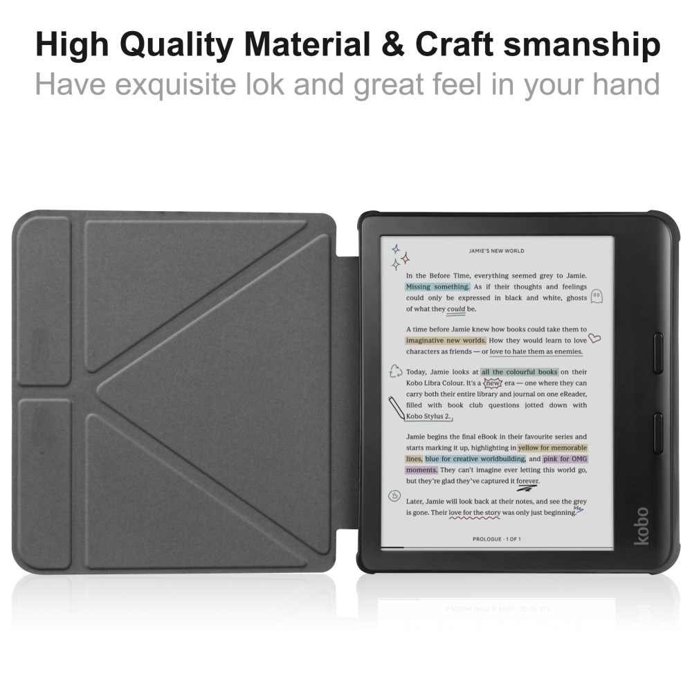Étui Origami Kobo Libra Colour, noir