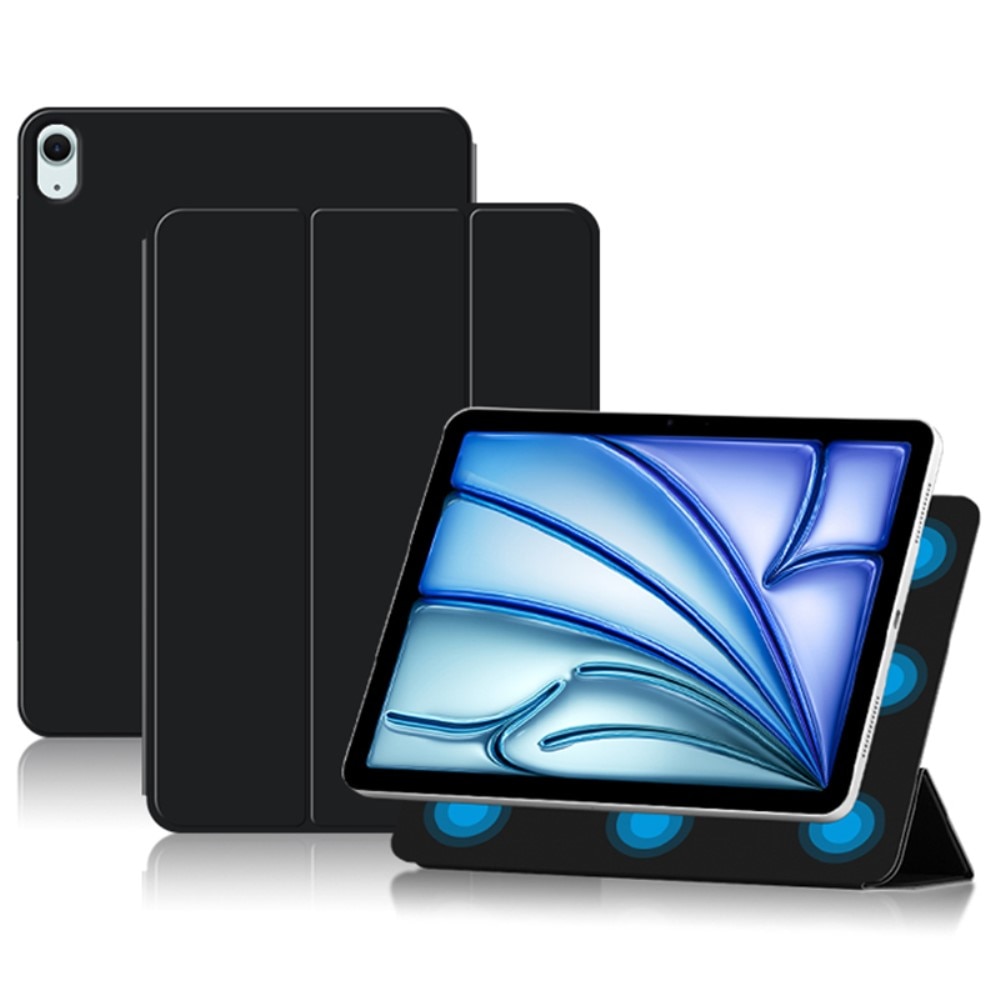 Étui Tri-Fold Magnetic iPad Air 11 6th Gen (2024), noir