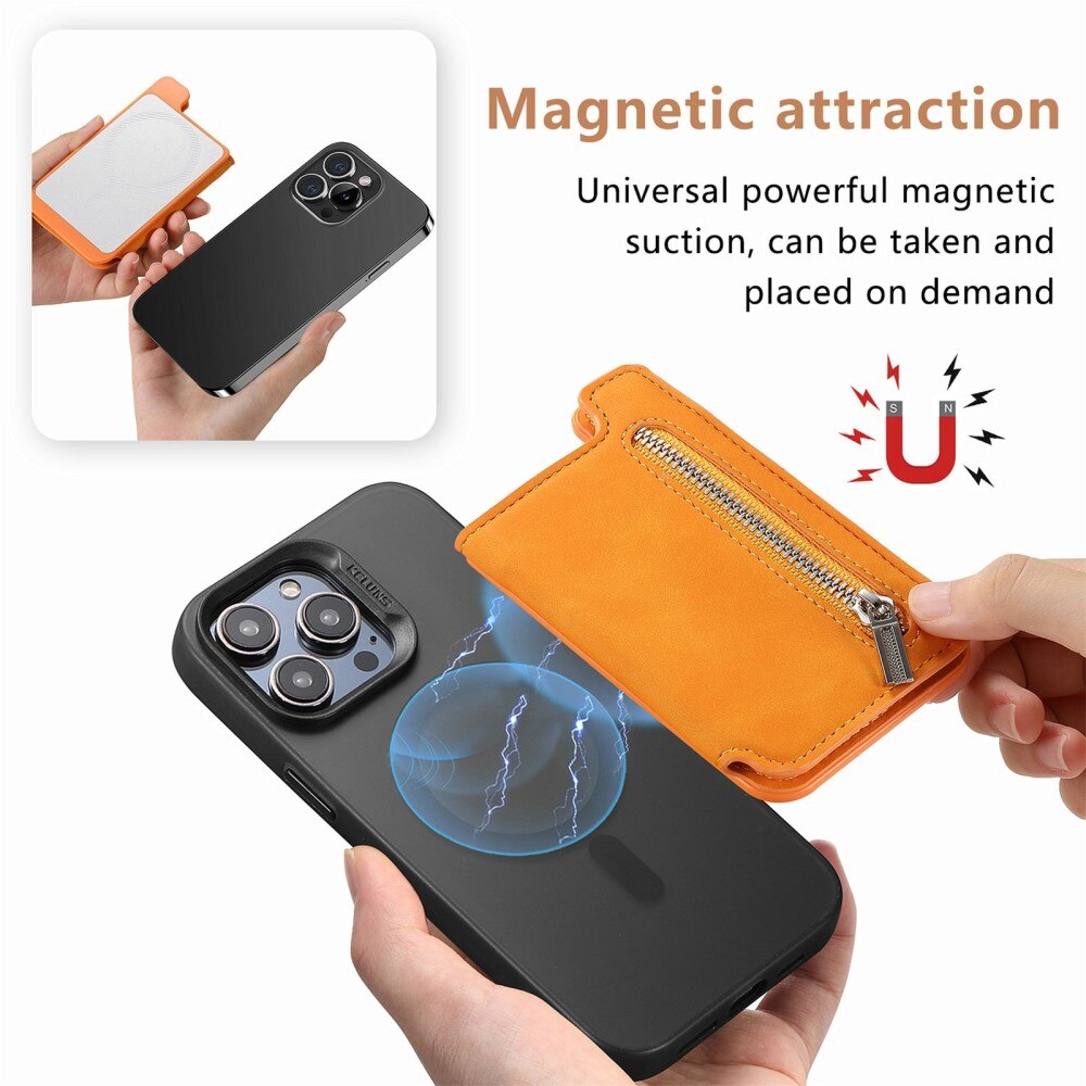 MagSafe porte-cartes RFID avec support, Orange