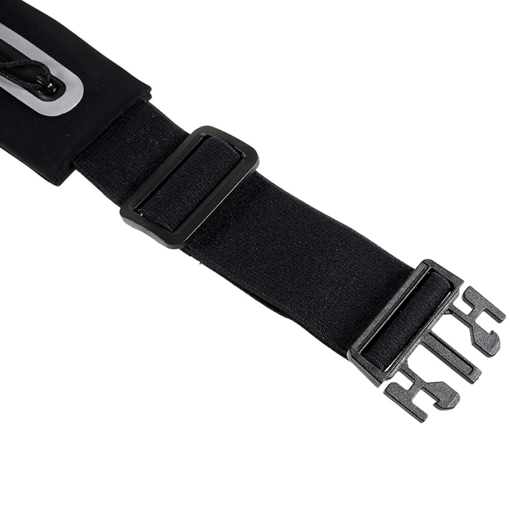 Ceinture de sport avec deux poches, noir