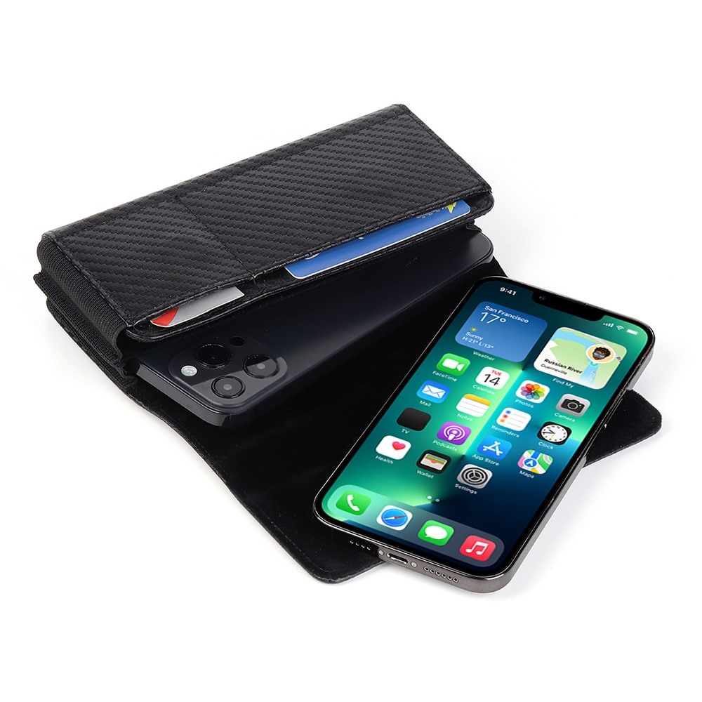 Sac-ceinture pour 2 mobiles, fibre de carbone