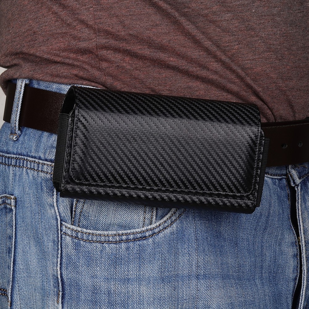 Sac-ceinture pour 2 mobiles, fibre de carbone