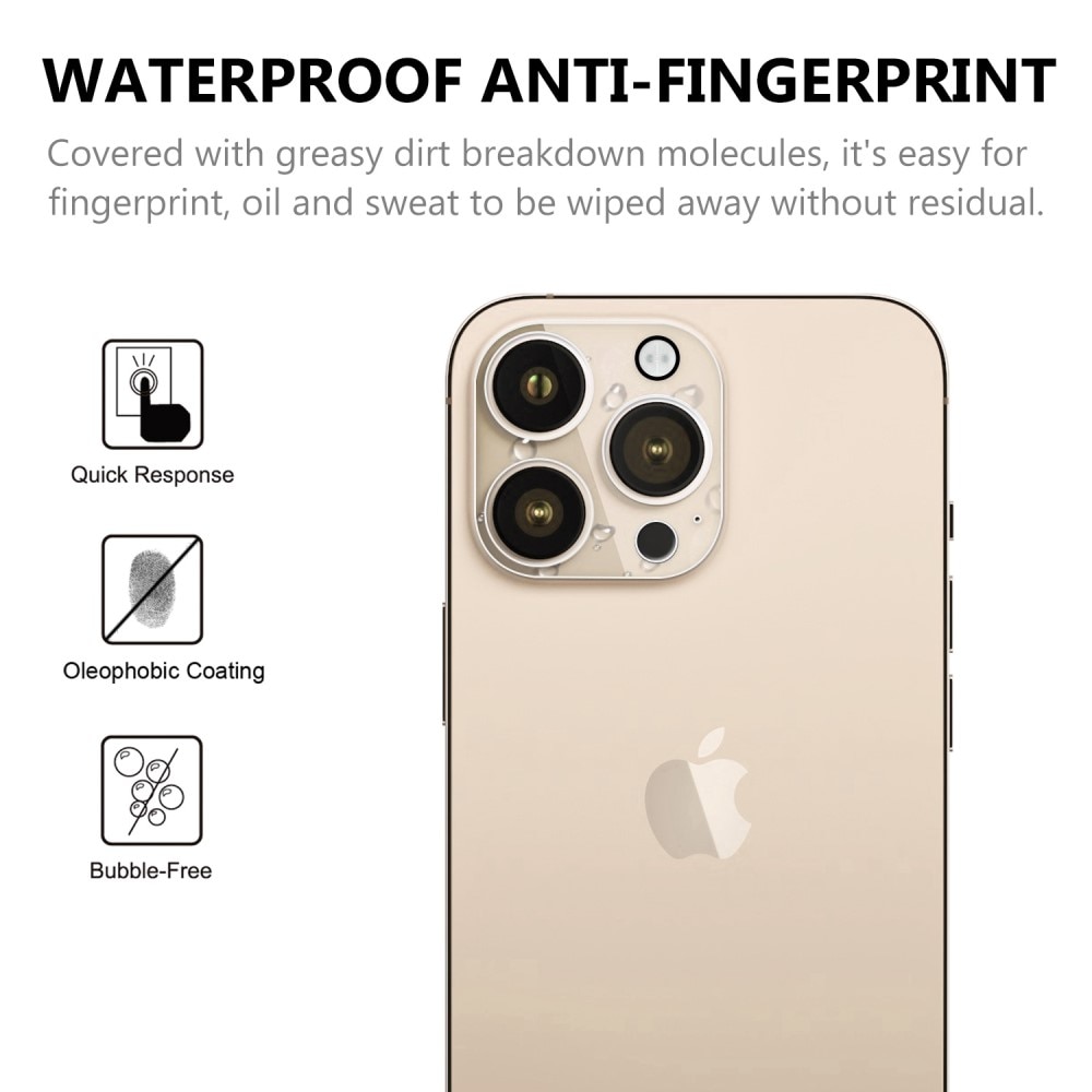 Protecteur d'objectif verre trempé iPhone 14 Pro Max Transparent