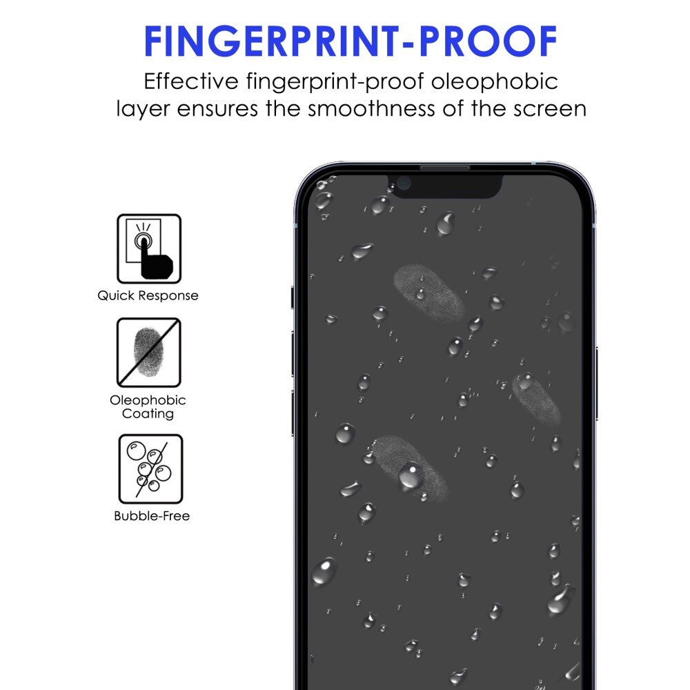 Protecteur d'écran complet verre trempé iPhone 14 Plus Noir