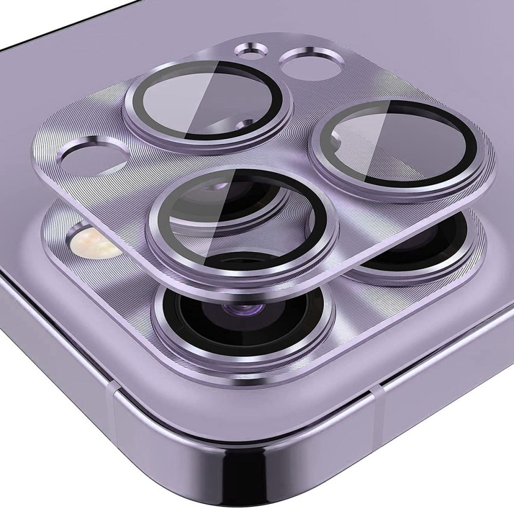 Caméra Protecteur Verre trempé Aluminium iPhone 14 Pro/14 Pro Max Violet