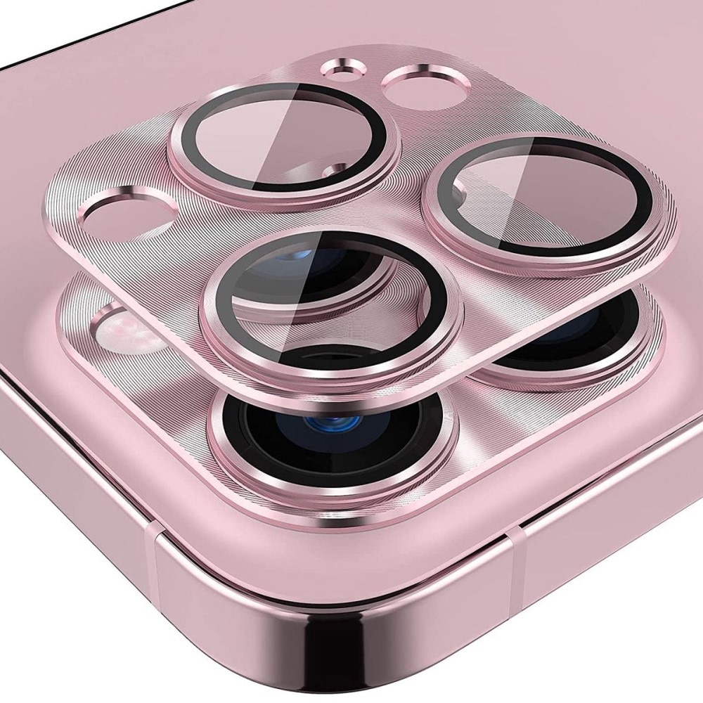 Caméra Protecteur Verre trempé Aluminium iPhone 14 Pro/14 Pro Max, rose