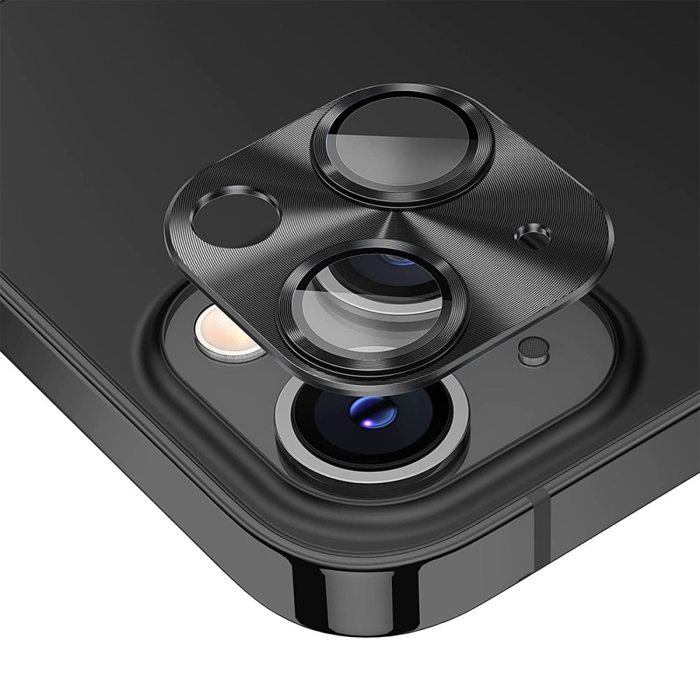 Caméra Protecteur Verre trempé Aluminium iPhone 14/14 Plus Noir