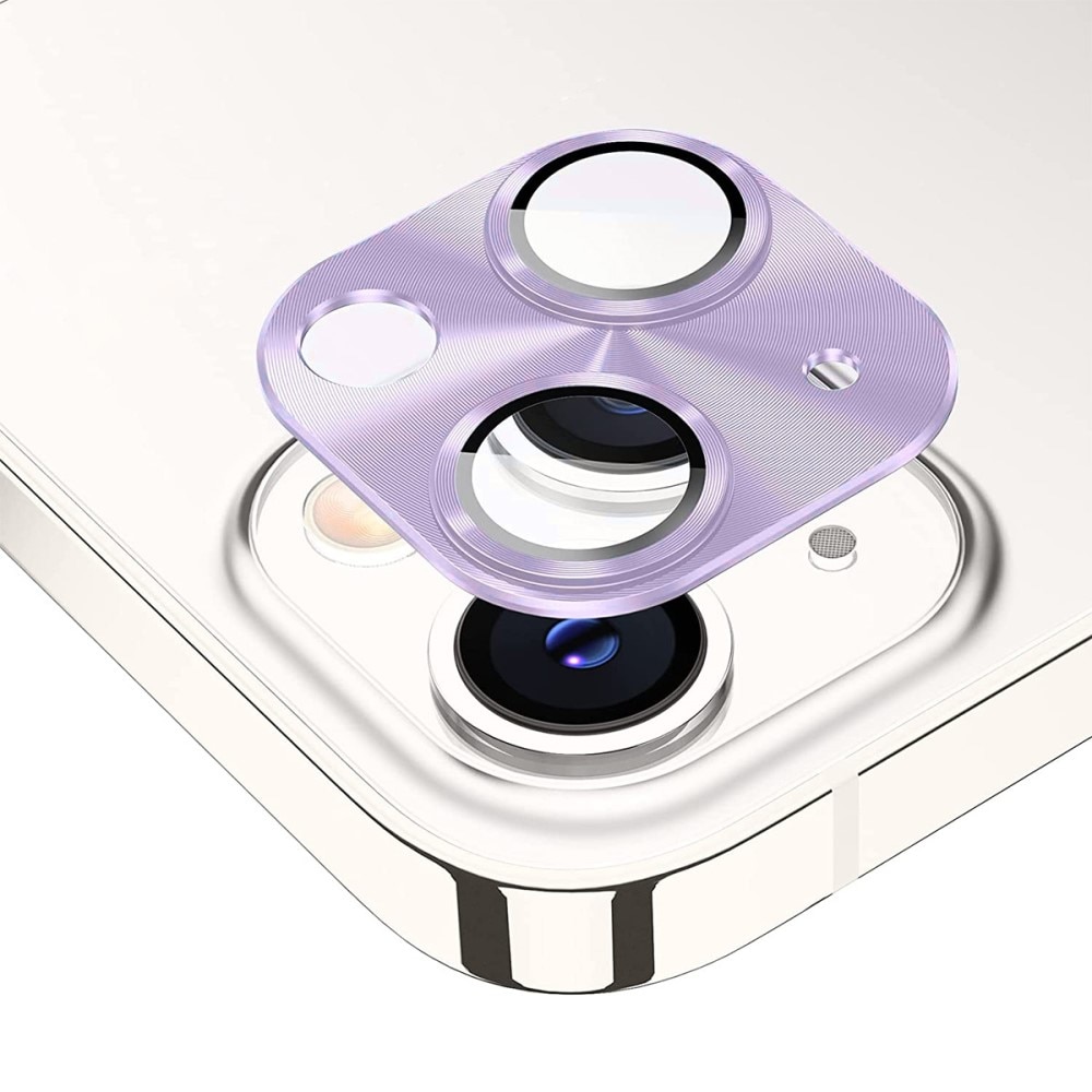 Caméra Protecteur Verre trempé Aluminium iPhone 14/14 Plus Violet