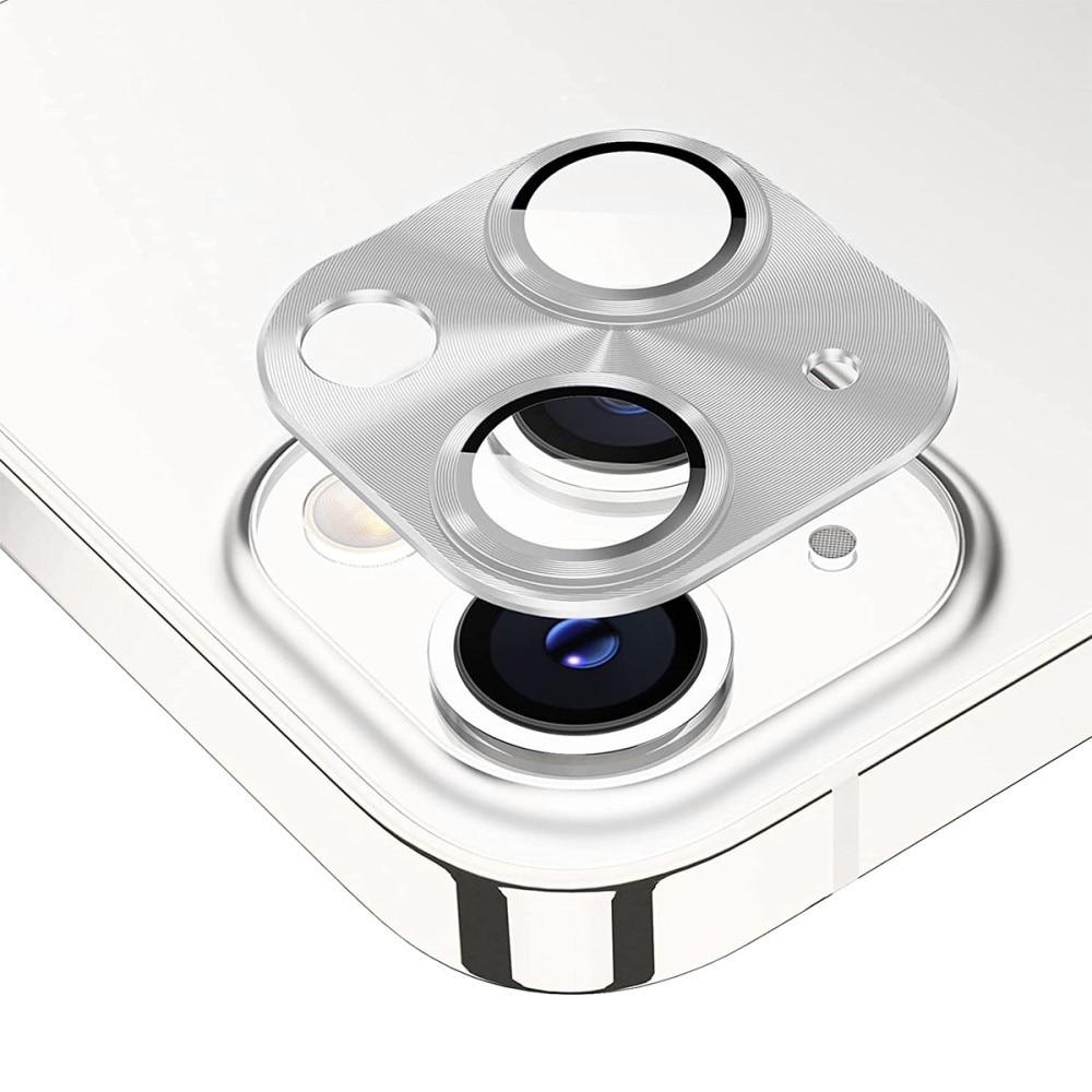 Caméra Protecteur Verre trempé Aluminium iPhone 14/14 Plus Argent