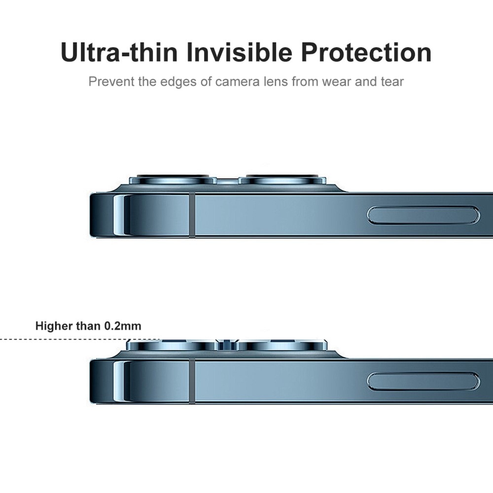 Protecteur de lentille en verre trempé 0,2 mm iPhone 14 Pro Transparent