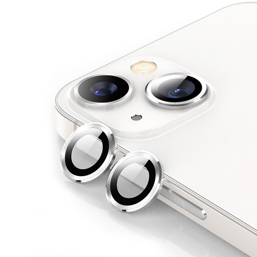 Protecteur d'objectif aluminium verre trempé iPhone 14/14 Plus Argent
