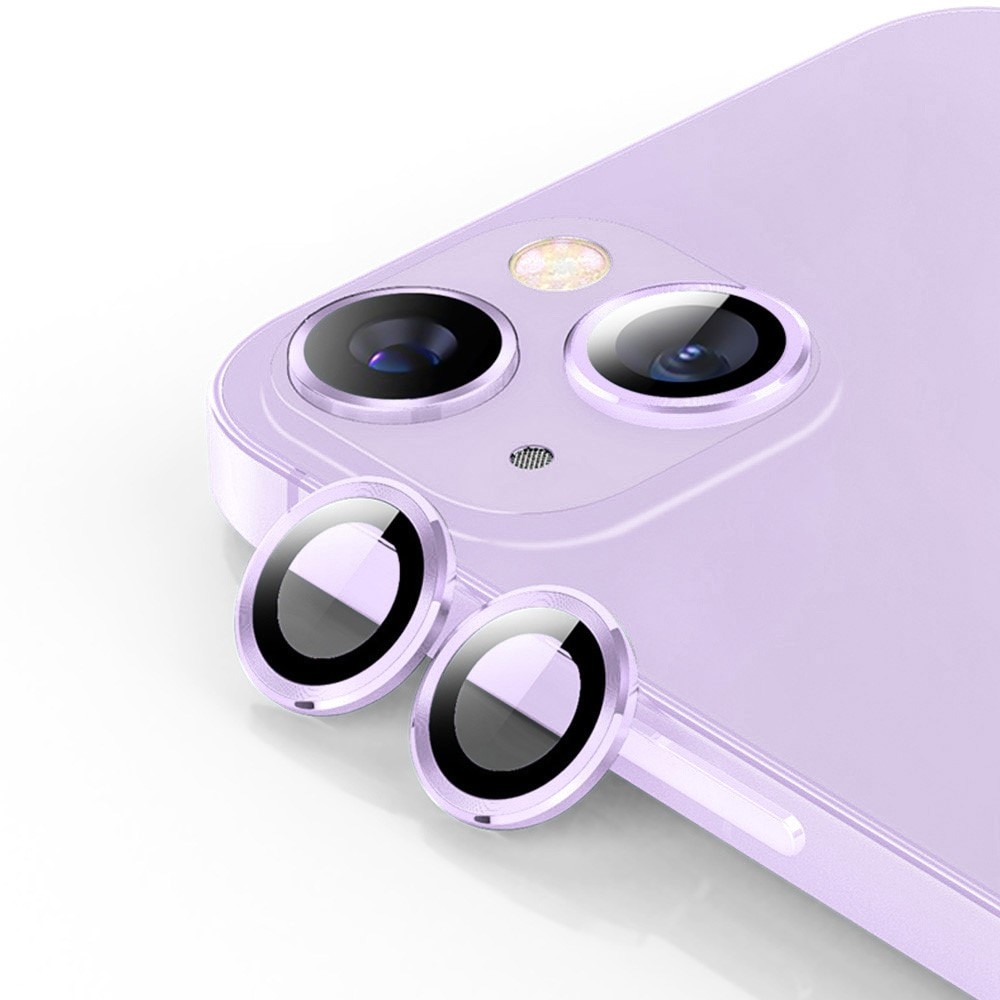 Protecteur d'objectif aluminium verre trempé iPhone 14/14 Plus Violet