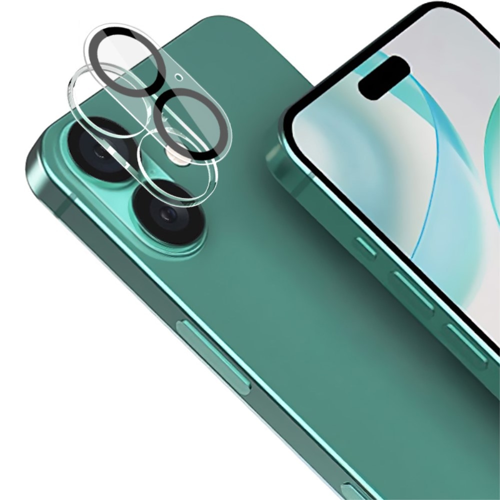 Protecteur de lentille en verre trempé 0,2 mm iPhone 16, Transparent