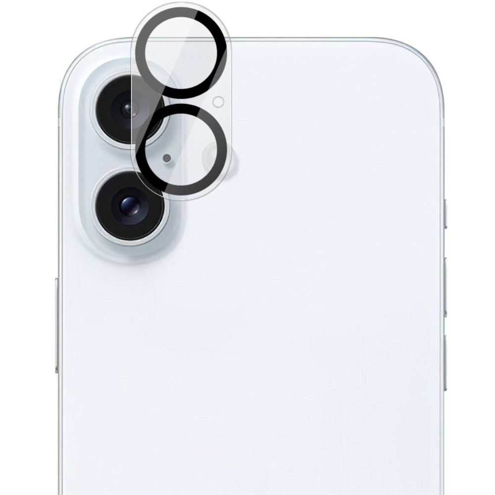 Protecteur de lentille en verre trempé 0,2 mm iPhone 16, Transparent