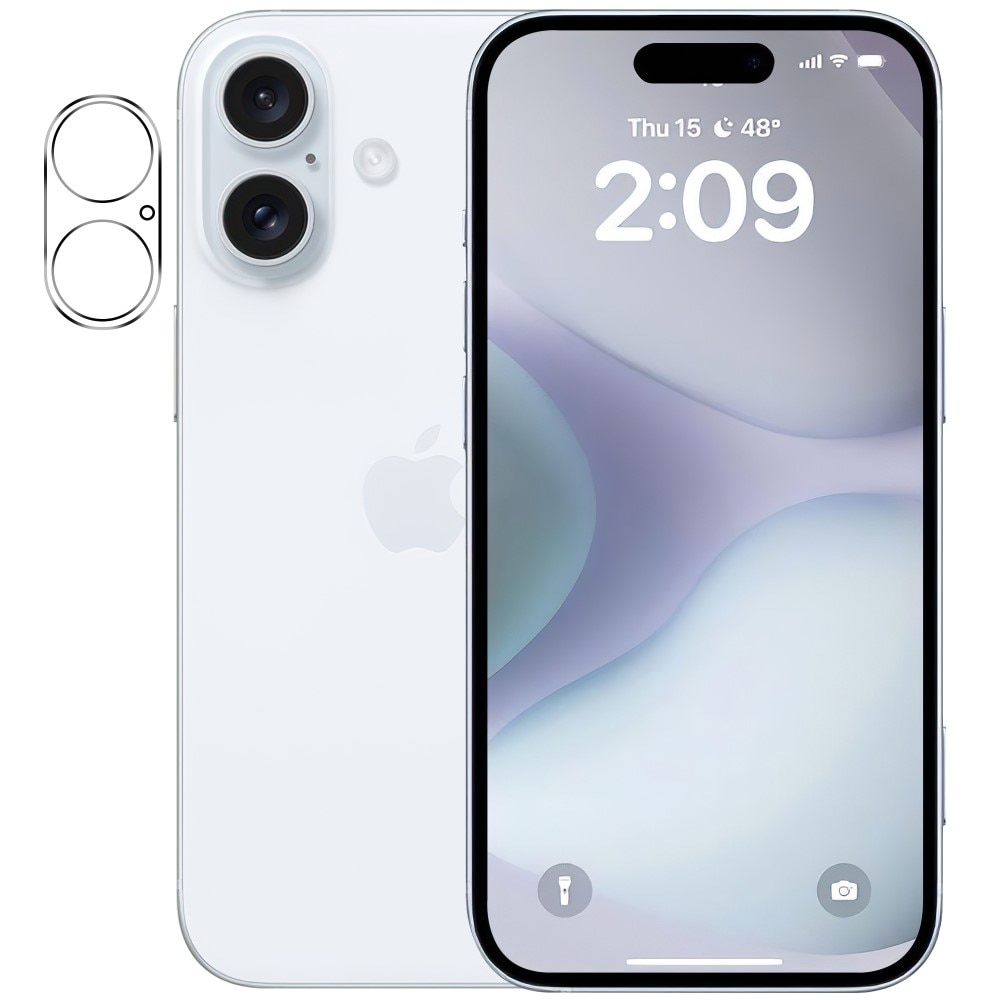 Protecteur d'objectif verre trempé iPhone 16 Plus