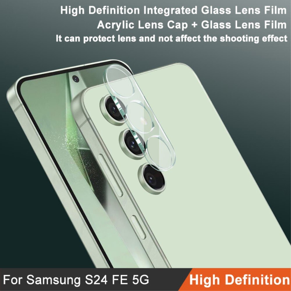 Protecteur de lentille en verre trempé 0,2 mm Samsung Galaxy S24 FE, Transparent