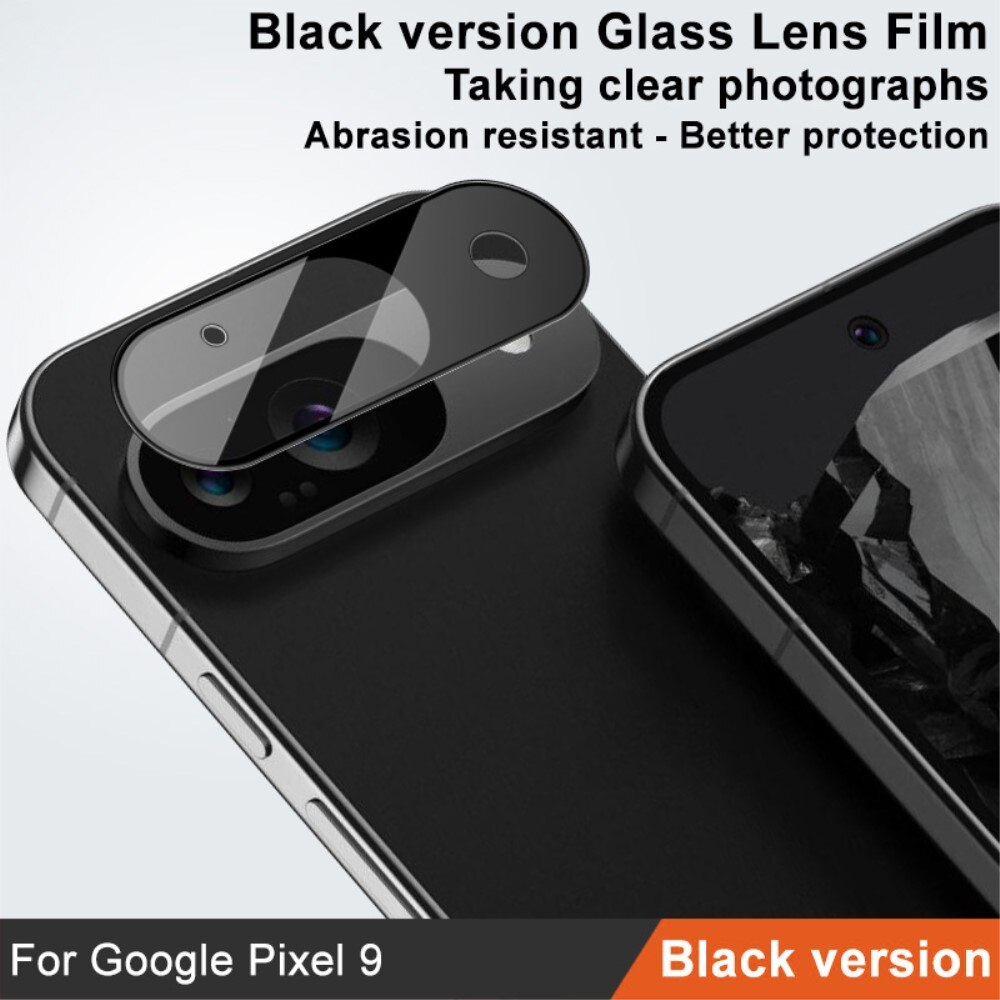 Protecteur de lentille en verre trempé 0,2 mm Google Pixel 9, Noir