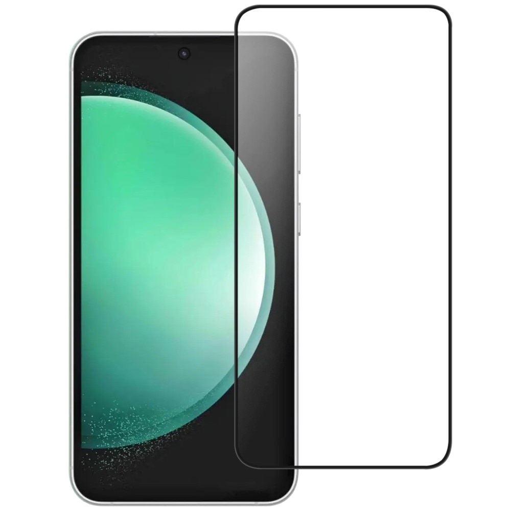 Protecteur d'écran complet verre trempé Samsung Galaxy S24 FE, noir