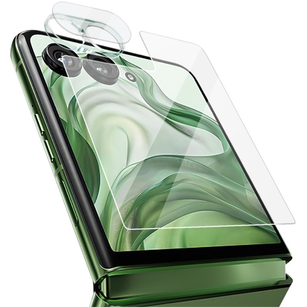 Protecteur d'objectif + Protection d'écran arriere en verre trempé Motorola Razr 50 Ultra