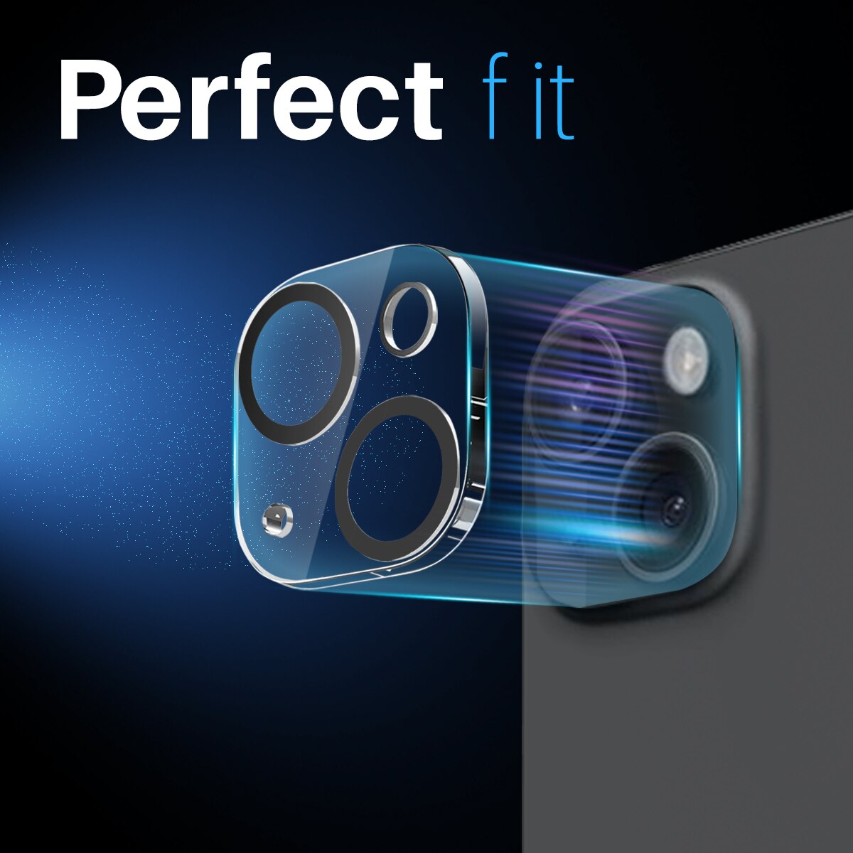 Protecteur d'objectif verre trempé iPhone 15 Plus (2 pièces)