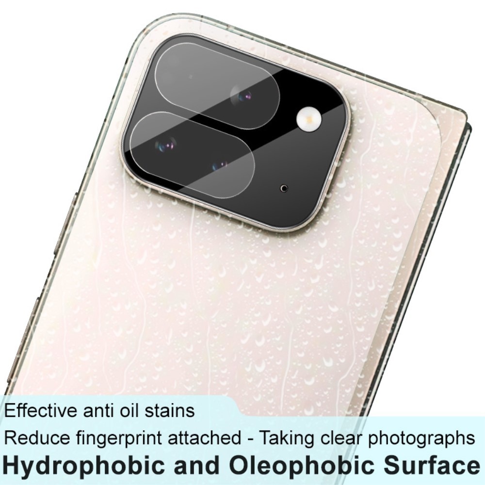 Protecteur de lentille en verre trempé 0,2 mm Google Pixel 9 Pro Fold, Noir