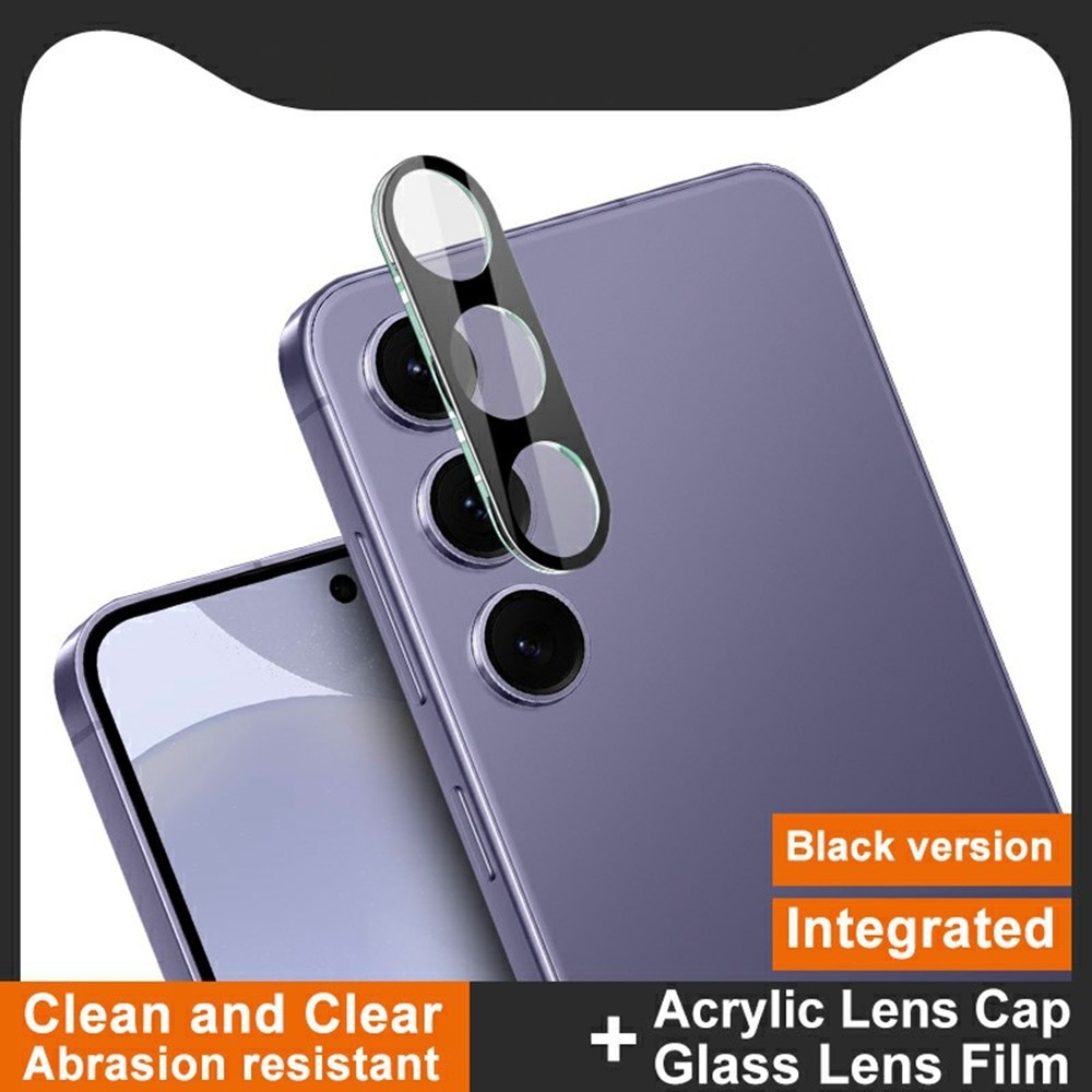 Protecteur de lentille en verre trempé 0,2 mm Samsung Galaxy S25, Noir