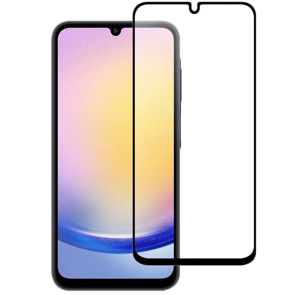 Protecteur d'écran complet verre trempé Samsung Galaxy A36, noir