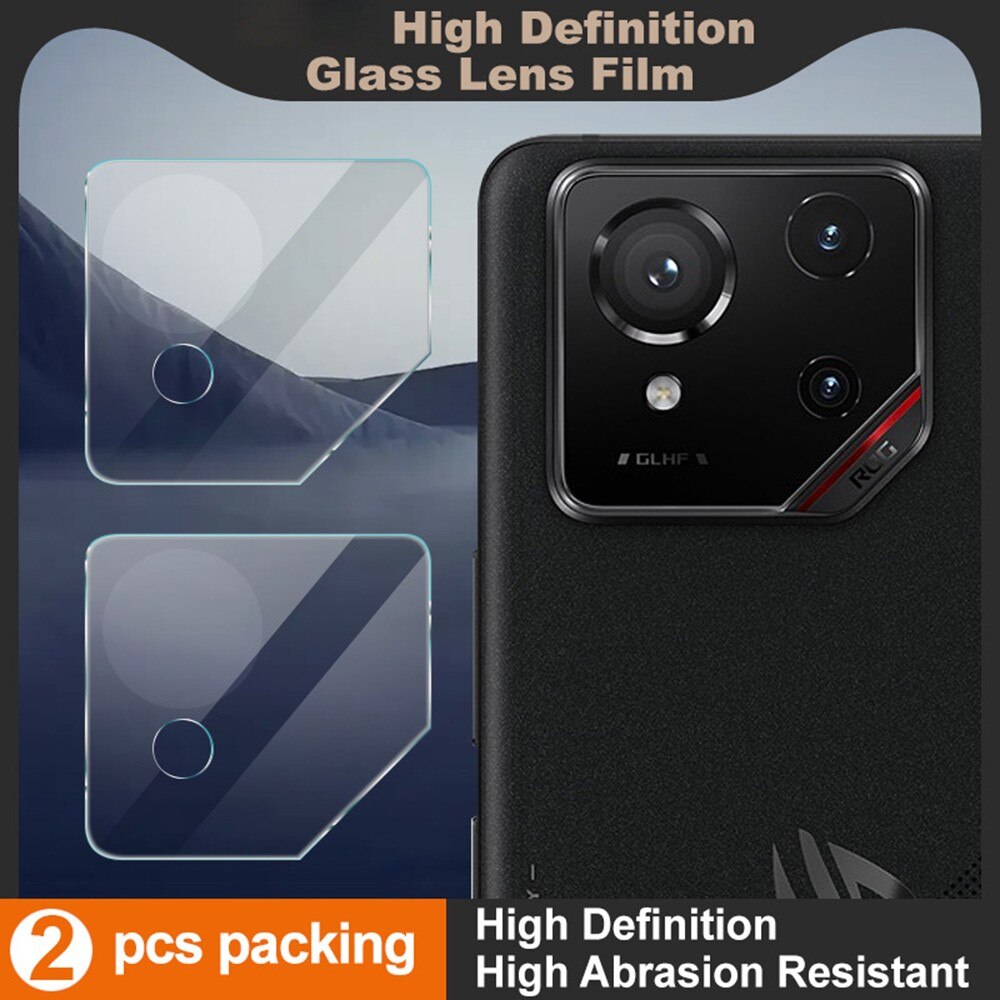 Protecteur de lentille en verre trempé 0,2 mm (2 pièces) Asus ROG Phone 9, transparent