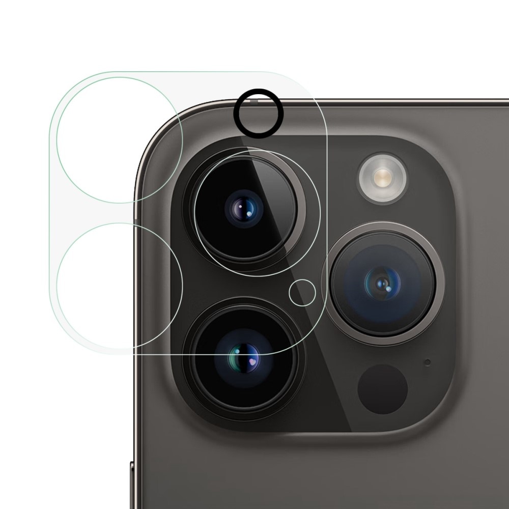 Protecteur d'objectif verre trempé iPhone 14 Pro Transparent