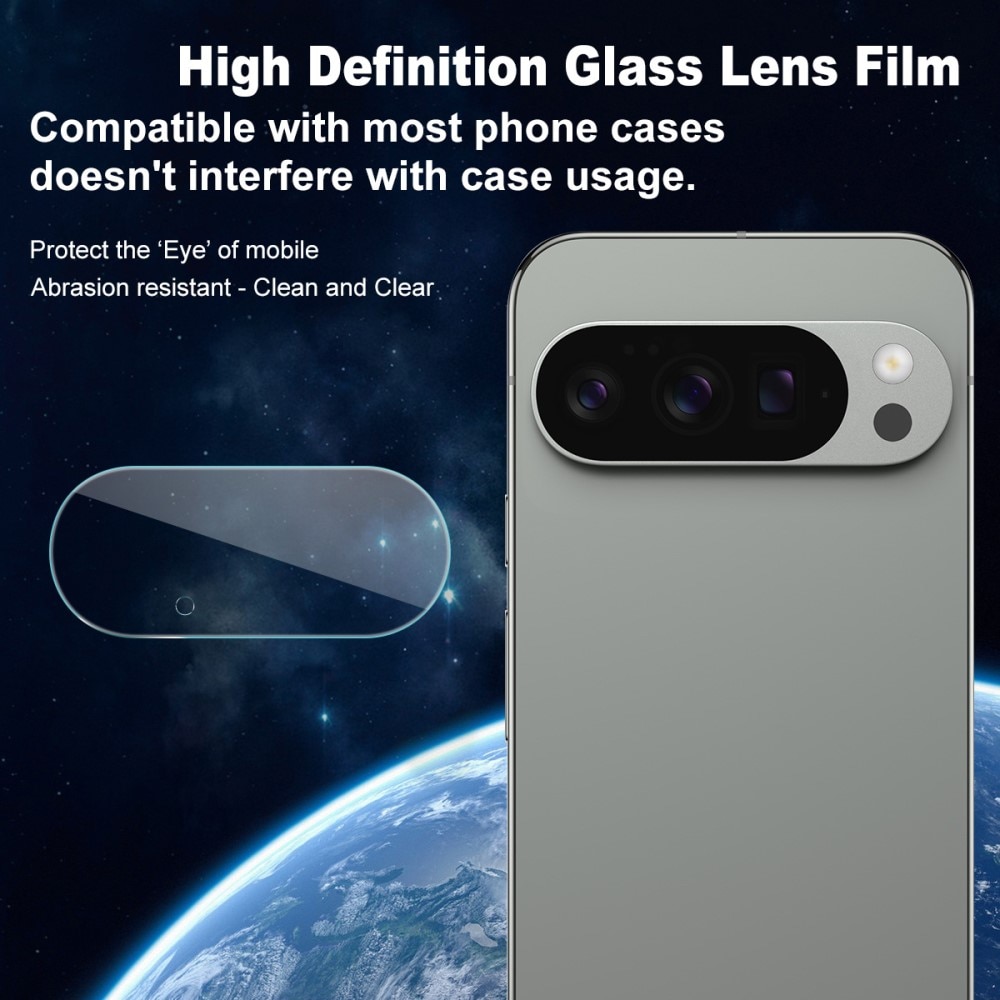 Protecteur de lentille en verre trempé 0,2 mm (2 pièces) Google Pixel 10 Pro XL, Transparent