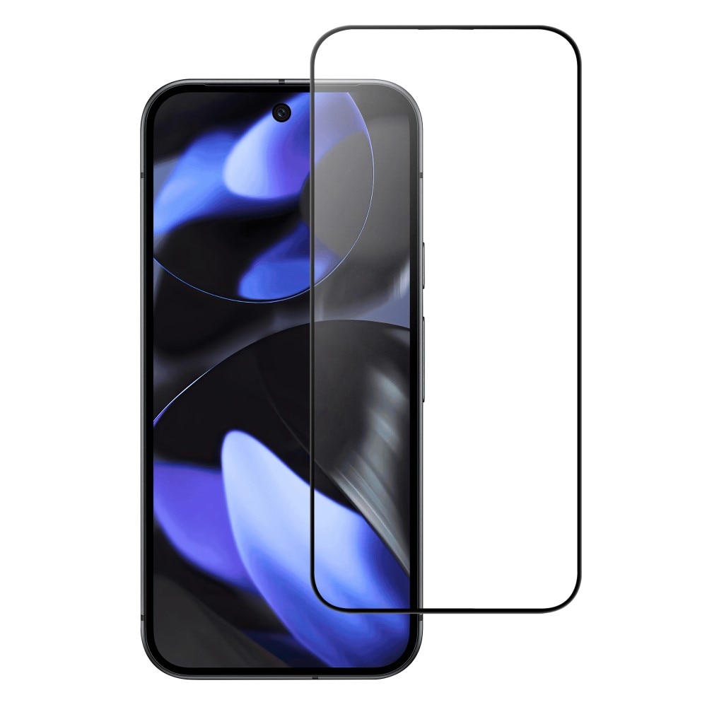 Protecteur d'écran complet verre trempé Google Pixel 10, noir