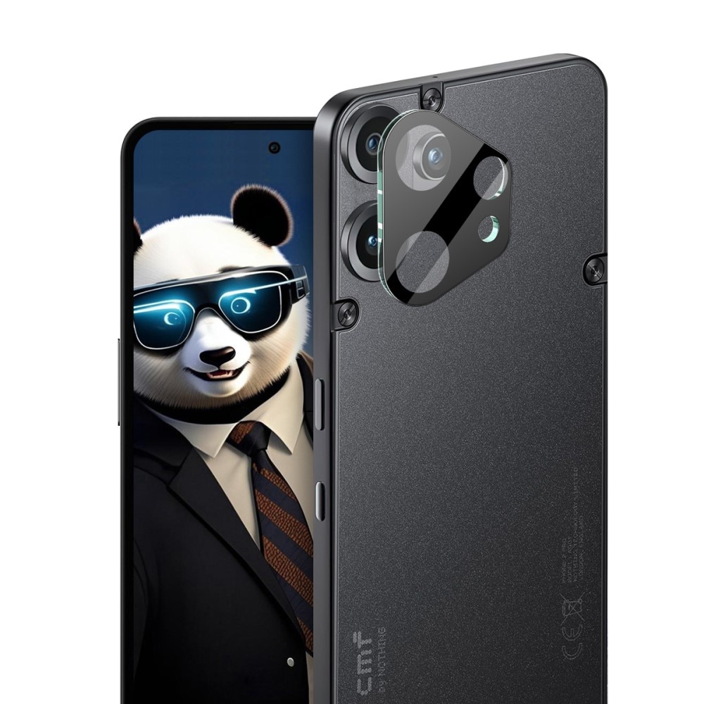 Protecteur de lentille en verre trempé 0,2 mm Nothing CMF Phone 2 Pro, Noir